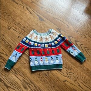 Mini Boden Kids Festive Multicolor Sweater